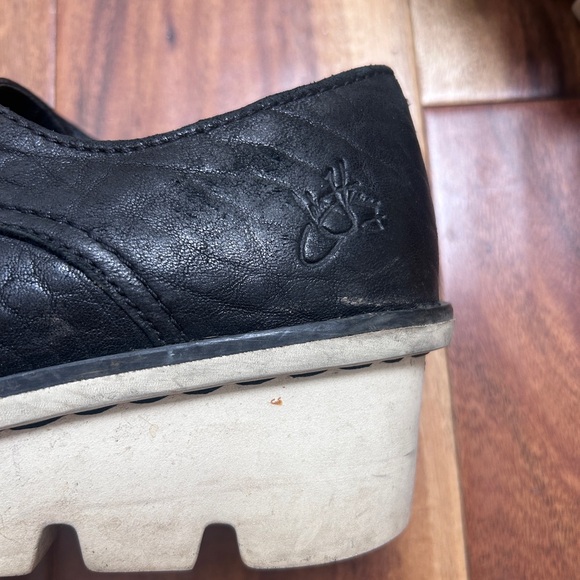 John Fluevog Shoes ATV Patrol Chunky Wedge Lace-up Oxford Black - Picture 6 of 10